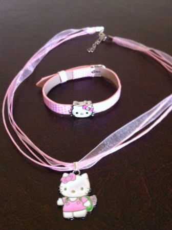 Parure rose clair